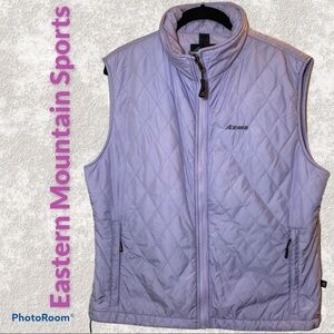 EASTERN MOUNTAIN SPORTS Lavender Purple Mock Neck Primaloft Puffer Vest, Large